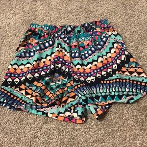 colorful shorts with pockets